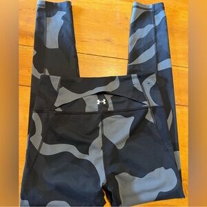 Under Armour Black and Gray Leggings High-Waisted Performance Women’s EauC
